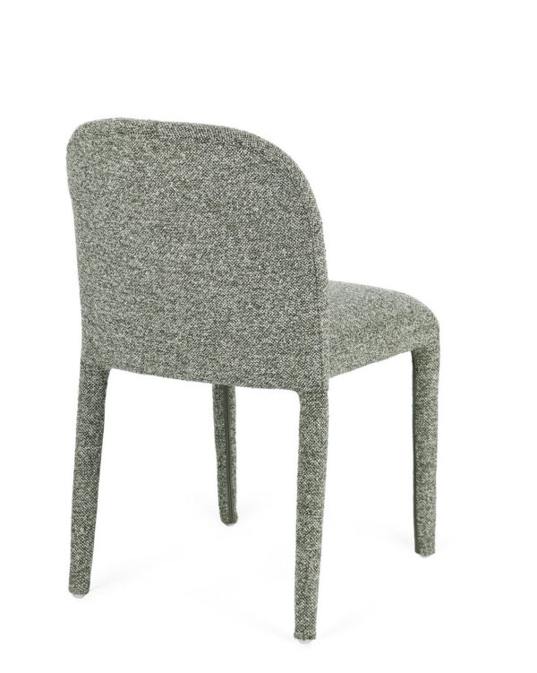 Set 2 scaune dining verde din tesatura boucle Antara - imagine 4
